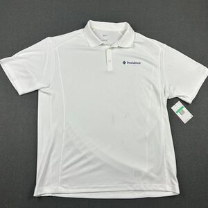 Nike Golf Polo Shirt Mens Size‎ XL White Providence Medical NWT
